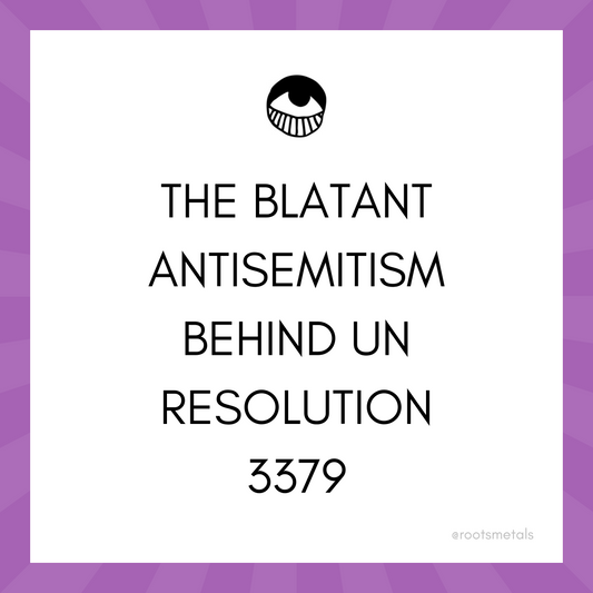 the blatant antisemitism behind UN Resolution 3379