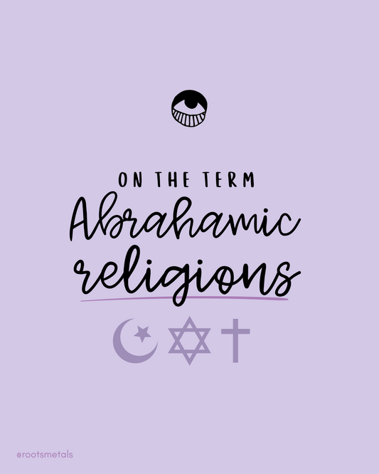 on the term Abrahamic religions
