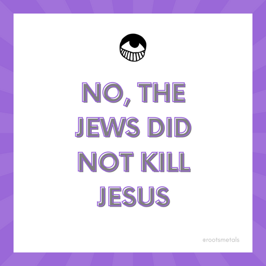 no, the Jews did not kill Jesus