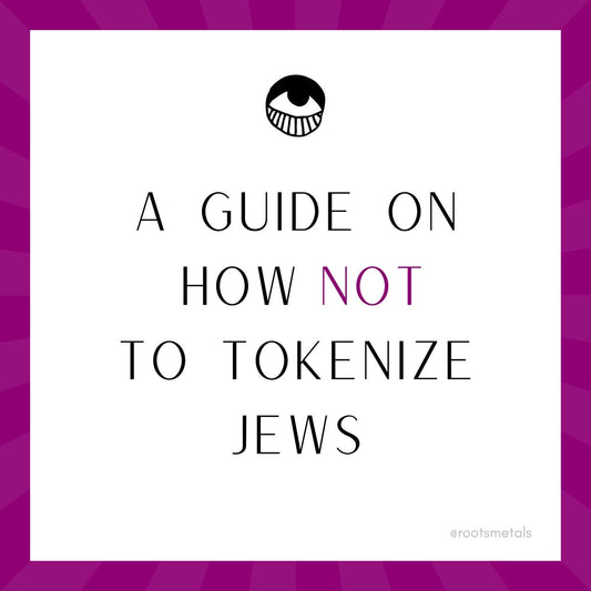 a guide on how not to tokenize Jews