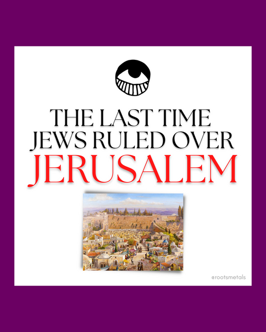 the last time Jews ruled over Jerusalem