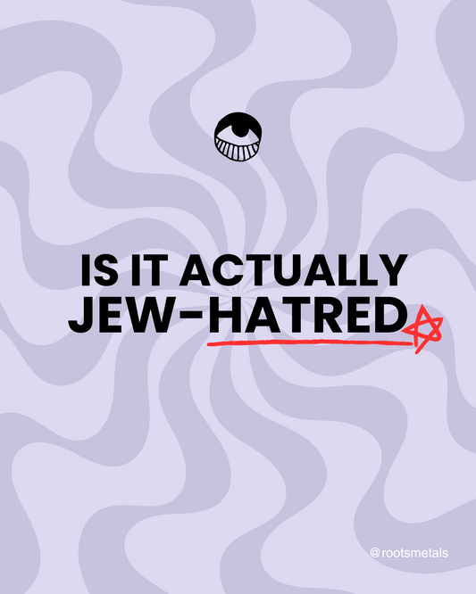 is antisemitism Jew-hatred?